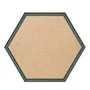 Moldura Hexagonal Abaulada Lisa Revestida para Quadros com Fundo Mdf - 2x3