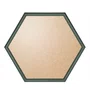 Moldura Hexagonal Abaulada Lisa Revestida para Quadros com Fundo MDF E Frente Em PVC Antirreflexo - 2x3