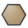 Moldura Hexagonal Abaulada Lisa Revestida para Quadros com Fundo MDF E Frente Em PVC Antirreflexo - 2x3