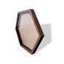 Moldura Hexagonal Caixa Alta com Vidro para Quadros Quilling e Scrapbook - Revestida - 1,5x3