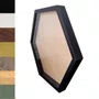 Moldura Hexagonal Caixa Alta com Vidro para Quadros Quilling e Scrapbook - Revestida - 1,5x3