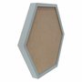 Moldura Hexagonal Caixinha para Quadros com Fundo MDF - 1,5x3