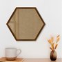 Moldura Hexagonal Caixinha para Quadros com Fundo MDF e Vidro - 1,5x3