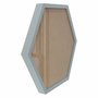 Moldura Hexagonal Caixinha para Quadros com Fundo MDF e Vidro - 1,5x3