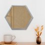 Moldura Hexagonal Caixinha para Quadros com Fundo MDF e Vidro - 1,5x3