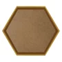Moldura Hexagonal Chanfrada Inclinada para Quadros com Fundo MDF - 1,5x2