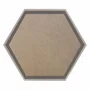 Moldura Hexagonal Chanfrada Inclinada para Quadros com Fundo MDF e PVC Antirreflexo - 1,5x2