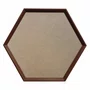 Moldura Hexagonal Chanfrada Inclinada para Quadros com Fundo MDF e PVC Antirreflexo - 1,5x2