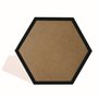 Moldura Hexagonal Chanfrada Inclinada para Quadros com Fundo MDF e PVC Antirreflexo - 1,5x2