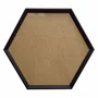 Moldura Hexagonal Chanfrada Inclinada para Quadros com Fundo MDF e Vidro - 1,5x2