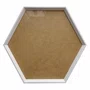 Moldura Hexagonal Chanfrada Inclinada para Quadros com Fundo MDF e Vidro - 1,5x2