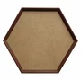 Moldura Hexagonal Chanfrada Inclinada para Quadros com Fundo MDF e Vidro - 1,5x2