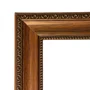 Moldura Hexagonal de Madeira Clássica com Detalhes Gravados para Quadros e Fotos com Fundo Mdf e Frente em PVC Antirreflo - 3,2x1,5