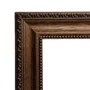 Moldura Hexagonal de Madeira Clássica com Detalhes Gravados para Quadros e Fotos com Fundo Mdf e Frente em PVC Antirreflo - 3,2x1,5