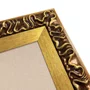 Moldura Hexagonal Efeito Escovado Fino e Gravação de Curvas Fluidas para Quadros e Fotos com Fundo Mdf e Frente em PVC Antirreflexo - 7,1x2,8