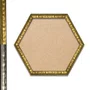 Moldura Hexagonal Efeito Metal Martelado para Quadros e Fotos com Fundo Mdf - 2x1,8