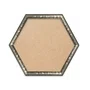 Moldura Hexagonal Efeito Metal Martelado para Quadros e Fotos com Fundo Mdf - 2x1,8