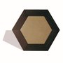 Moldura Hexagonal Larga Lisa para Quadros Revestida com Fundo MDF e PVC Antirreflexo - 7x2