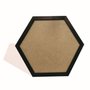 Moldura Hexagonal Lisa para Quadros Revestida com Fundo MDF - 2x1,5