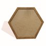 Moldura Hexagonal Lisa para Quadros Revestida com Fundo MDF - 2x1,5