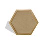 Moldura Hexagonal Lisa para Quadros Revestida com Fundo MDF - 2x1
