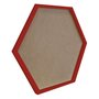 Moldura Hexagonal Lisa para Quadros Revestida com Fundo MDF - 2x1