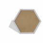 Moldura Hexagonal Lisa para Quadros Revestida com Fundo MDF - 2x1