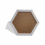 Moldura Hexagonal Lisa para Quadros Revestida com Fundo MDF e PVC Antirreflexo - 2,8x1,5