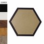 Moldura Hexagonal Lisa para Quadros Revestida com Fundo MDF e PVC Antirreflexo - 2x1,5
