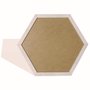 Moldura Hexagonal Lisa para Quadros Revestida com Fundo MDF e PVC Antirreflexo - 2x1,5