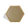 Moldura Hexagonal Lisa para Quadros Revestida com Fundo MDF e PVC Antirreflexo - 2x1