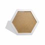 Moldura Hexagonal Lisa para Quadros Revestida com Fundo MDF e Vidro - 2,8x1,5