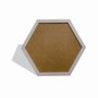 Moldura Hexagonal Lisa para Quadros Revestida com Fundo MDF e Vidro - 2x1,5