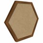 Moldura Hexagonal Lisa Revestida para Quadros com Fundo Mdf - 2x2