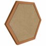 Moldura Hexagonal Lisa Revestida para Quadros com Fundo Mdf - 2x2