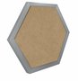 Moldura Hexagonal Lisa Revestida para Quadros com Fundo Mdf - 2x2
