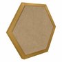 Moldura Hexagonal Lisa Revestida para Quadros com Fundo Mdf - 2x2