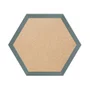 Moldura Hexagonal Lisa Revestida para Quadros com Fundo Mdf - 2x2