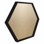 Moldura Hexagonal Lisa Revestida para Quadros com Fundo Mdf e PVC Antirreflexo - 2x2