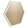 Moldura Hexagonal Lisa Revestida para Quadros com Fundo Mdf e PVC Antirreflexo - 2x2