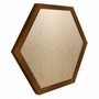 Moldura Hexagonal Lisa Revestida para Quadros com Fundo Mdf e PVC Antirreflexo - 2x2