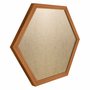 Moldura Hexagonal Lisa Revestida para Quadros com Fundo Mdf e PVC Antirreflexo - 2x2