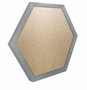 Moldura Hexagonal Lisa Revestida para Quadros com Fundo Mdf e PVC Antirreflexo - 2x2