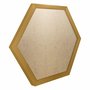 Moldura Hexagonal Lisa Revestida para Quadros com Fundo Mdf e PVC Antirreflexo - 2x2