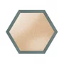 Moldura Hexagonal Lisa Revestida para Quadros com Fundo Mdf e PVC Antirreflexo - 2x2