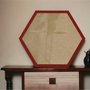 Moldura Hexagonal Lisa Revestida para Quadros com Fundo MDF e Vidro - 2x1