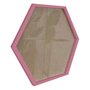 Moldura Hexagonal Lisa Revestida para Quadros com Fundo MDF e Vidro - 2x1