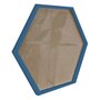 Moldura Hexagonal Lisa Revestida para Quadros com Fundo MDF e Vidro - 2x1