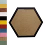 Moldura Hexagonal Lisa Revestida para Quadros com Fundo MDF e Vidro - 2x1