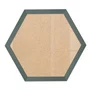 Moldura Hexagonal Lisa Revestida para Quadros com Fundo MDF e Vidro - 2x1